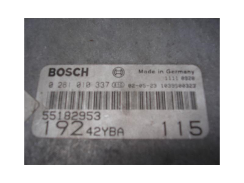 Recambio de centralita : fiat stilo : 1.9 jtd (192a1000)(115 cv)-16v 3p [2002] para fiat stilo 1.9 jtd (192a1000)(115 cv)-16v re
