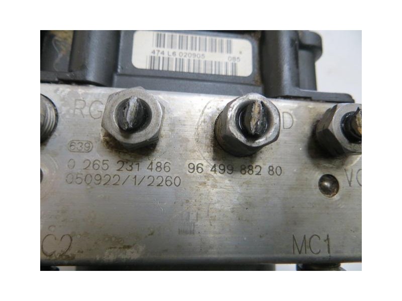 Recambio de abs : citroen c 4 : 1.6 g -nfu (108,8cv) 5p [2005] para citroen c 4 1.6 g -nfu referencia OEM IAM 0265231486  