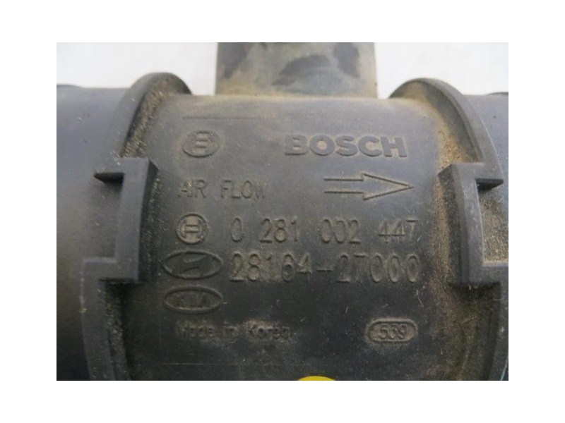 Recambio de caudalimetro : hyundai trajet : 2.0 d-4ea (112 cv) 16v [2005] para hyundai trajet 2.0 d-4ea (112 cv)  16v referencia