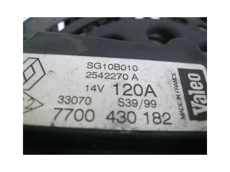 Recambio de alternador : renault scenic : 1.9 td [1999] para renault scenic 1.9 td referencia OEM IAM 7700430182  