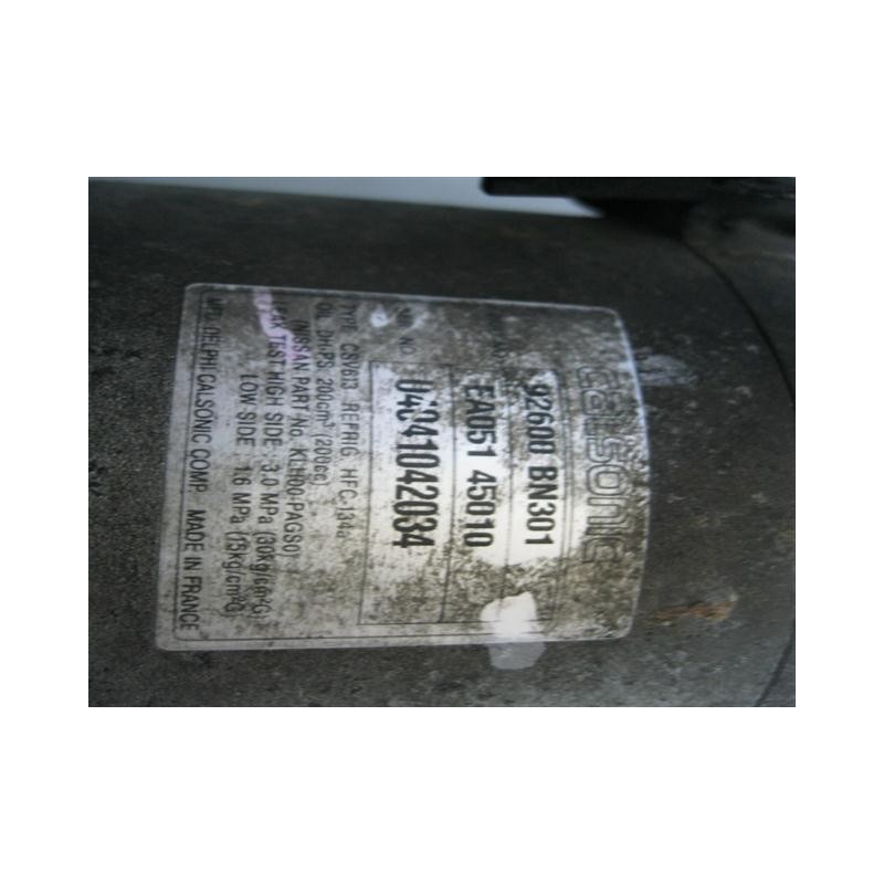 Recambio de aire acondicionado : nissan almera : 2.2 td 4p [2001] para nissan almera 2.2 td   4p referencia OEM IAM 92600BN301  