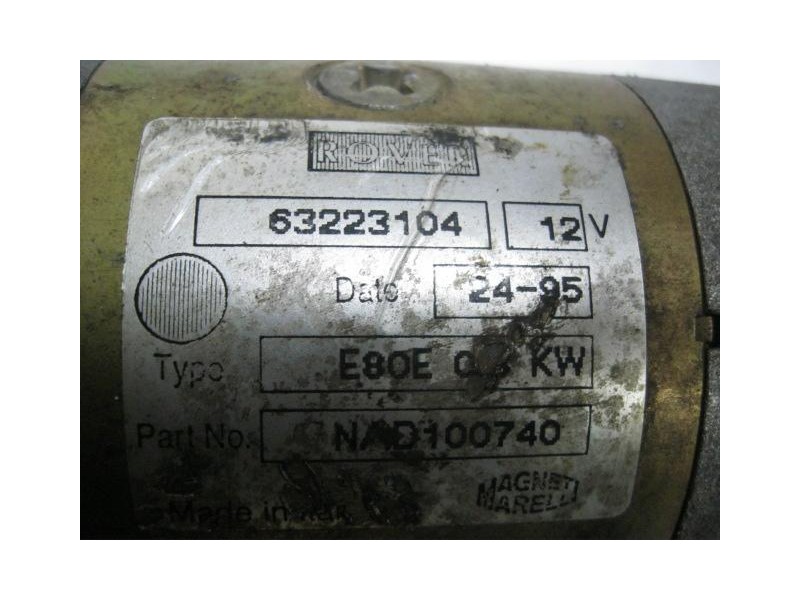 Recambio de motor arranque : rover 214 : 1.4 g -14k 4f (103,36cv) 5p [1996] para rover  214 1.4 g -14k 4f referencia OEM IAM 632