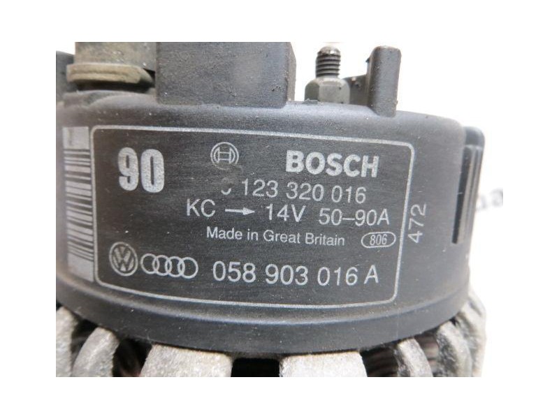 Recambio de alternador : audi a4 : 1.8g adr 4p [1995] para audi a4 1.8g adr   4p referencia OEM IAM 0123320016  