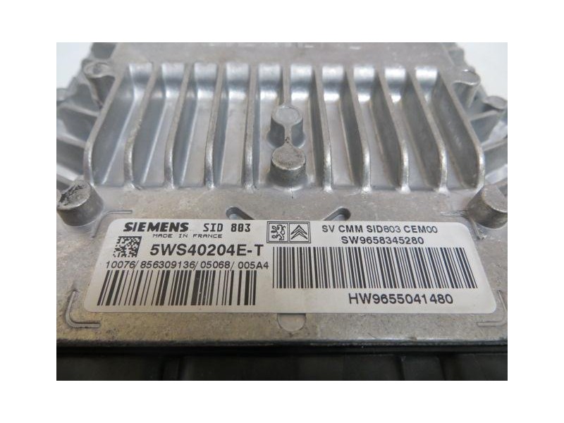 Recambio de centralita : peugeot 407 : 2.0 td /rhr (136cv) 5p [2005] para peugeot 407 2.0 td /rhr referencia OEM IAM 5WS40204E-T