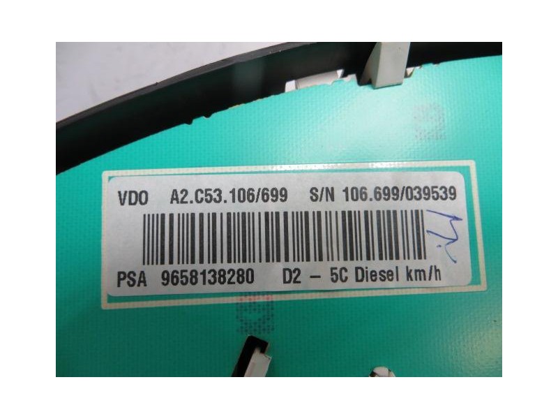 Recambio de cuadro instrumentos : peugeot 407 : 2.0 td /rhr (136cv) 5p [2005] para peugeot 407 2.0 td /rhr referencia OEM IAM PS