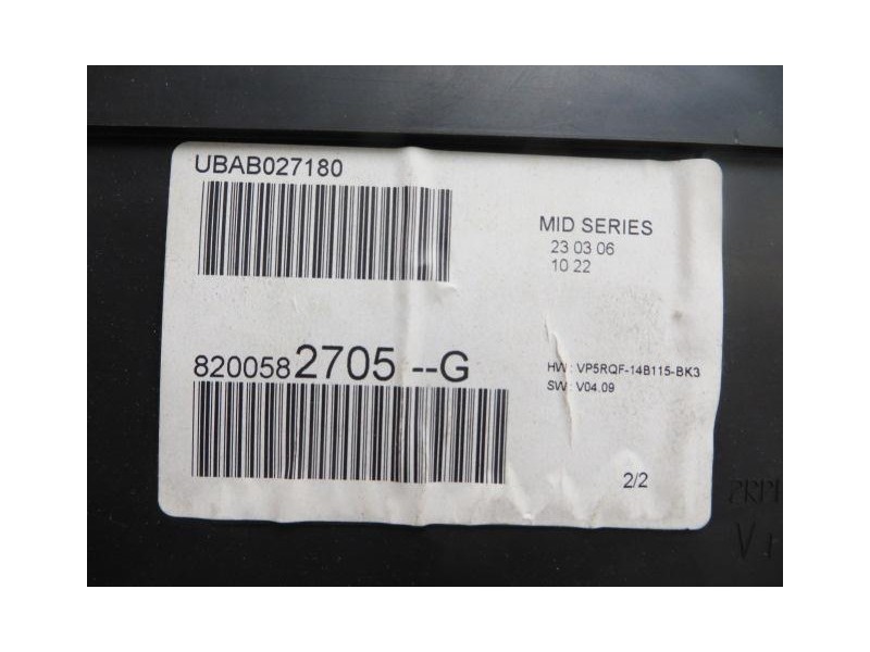 Recambio de cuadro instrumentos : renault clio : 1.5 dci /k9k t766 (85,68cv) 5p [2006] para renault clio 1.5 dci /k9k t766 refer