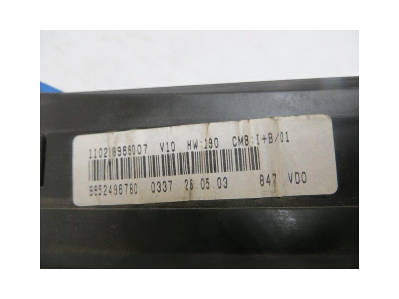 Recambio de cuadro instrumentos : citroen xsara : 2.0 hdi picasso (89,76cv) [2003] para citroen xsara 2.0 hdi picasso referencia