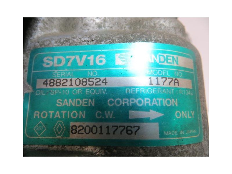 Recambio de aire acondicionado : dacia logan : 1.6 g 4p [2006] para dacia logan 1.6 g referencia OEM IAM 4882108524  