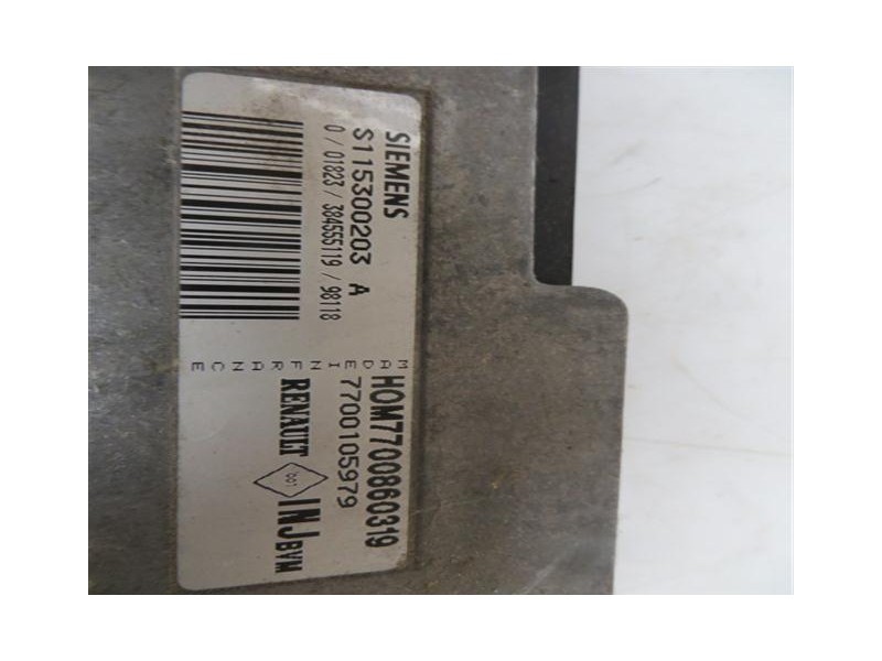 Recambio de centralita : renault megane : 1.6 g -k7m 3p coupe (89,76cv)3p [1998] para renault megane 1.6 g -k7m coupe referencia