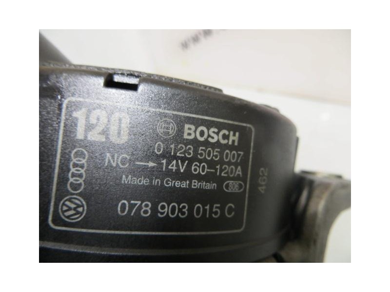 Recambio de alternador : audi 100 : 2.8 g -aah (174cv) [1994] para audi 100 2.8 g -aah referencia OEM IAM 0123505007  