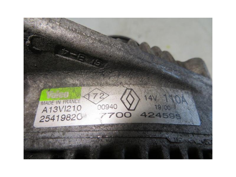 Recambio de alternador : renault espace : 2.5 td 5p [2000] para renault espace 2.5 td  5p referencia OEM IAM 7700424595110A  