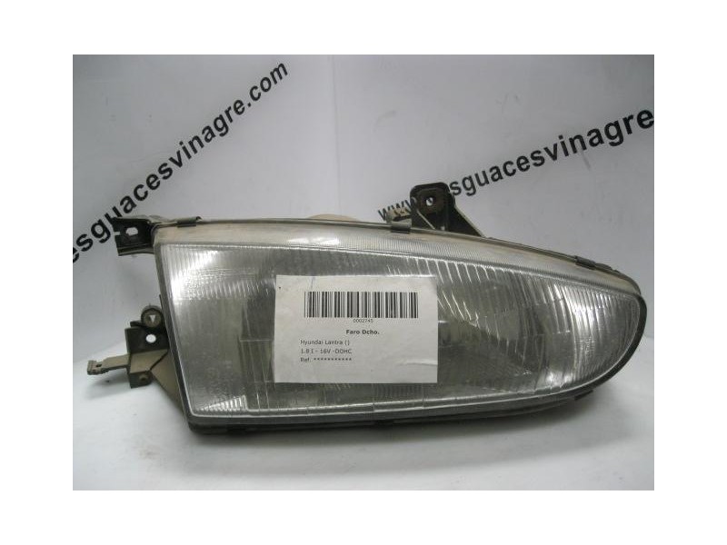 Recambio de faro dcho. : hyundai lantra : 1.8 i - 16v -dohc [1994] para hyundai lantra 1.8 i - 16v -dohc referencia OEM IAM   