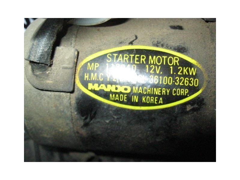 Recambio de motor arranque : hyundai lantra : 1.8 i - 16v -dohc [1994] para hyundai lantra 1.8 i - 16v -dohc referencia OEM IAM 