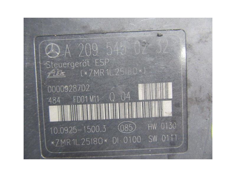 Recambio de abs : m. benz c 270 : 2.7 dci automatico [2002] para m. benz c 270 2.7 dci automatico referencia OEM IAM A0034319412