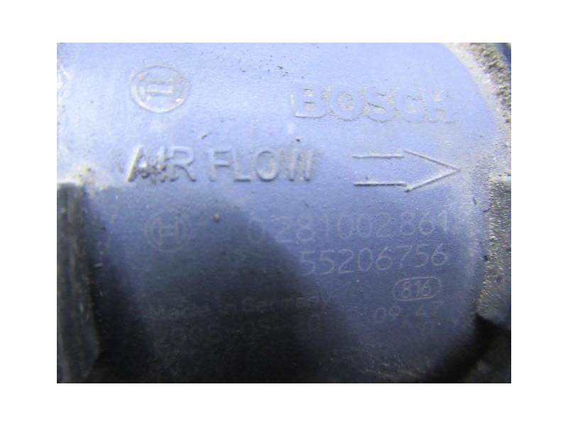 Recambio de caudalimetro : fiat doblo : 1.9 jtd (104,69cv) [2009] para fiat doblo 1.9 jtd referencia OEM IAM 0281002861  