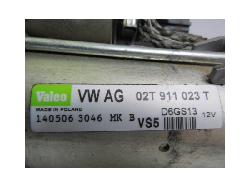 Recambio de motor arranque : seat altea : 1.6 g (101,97cv) [2007] para seat altea 1.6 g referencia OEM IAM 02T911023T  