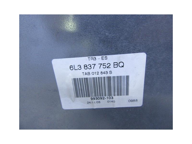 Recambio de elevalunas elec. del. dch. : seat ibiza : 1.4 g (74,78cv) [2004] para seat ibiza 1.4 g referencia OEM IAM 6L3837752B