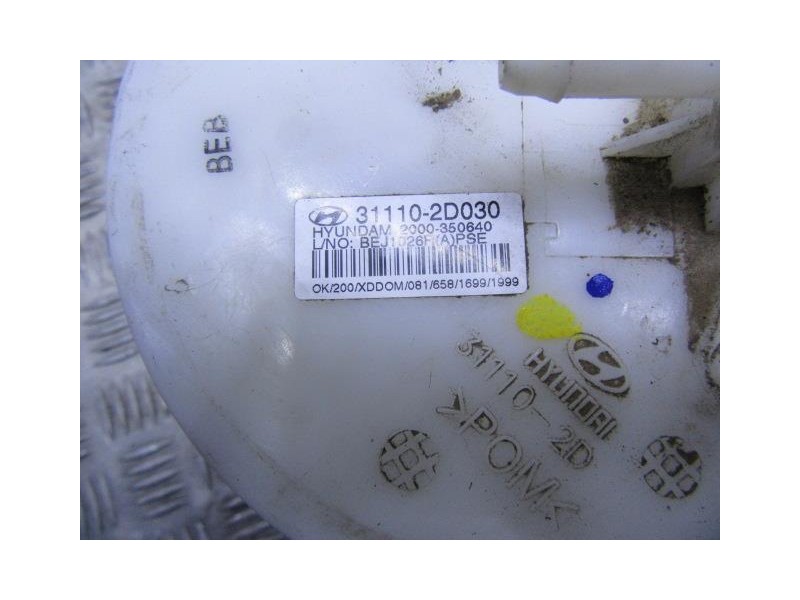 Recambio de bomba gasolina / aforadores : hyundai elantra : 1.6 g (104,96cv) [2007] para hyundai elantra 1.6 g referencia OEM IA