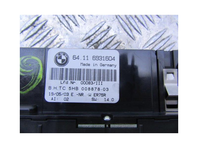 Recambio de mandos calefaccion : bmw 320 : 2.0 td (149,56cv) [2003] para bmw  320 2.0 td referencia OEM IAM 64116931604  