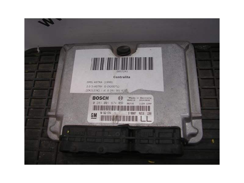 Recambio de centralita para opel astra 2.0 d-astra_g-(x20dtl) referencia OEM IAM 98562574 0281001674 