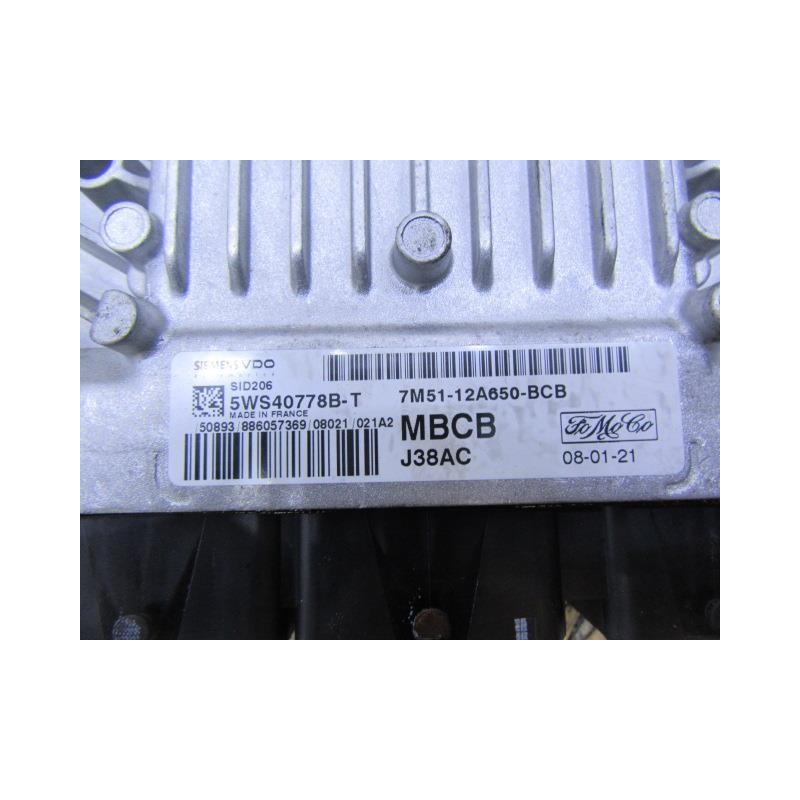 Recambio de centralita : ford focus : 1.8 tdci (115,57cv) [2008] para ford focus 1.8 tdci referencia OEM IAM 5WS40778B-T  