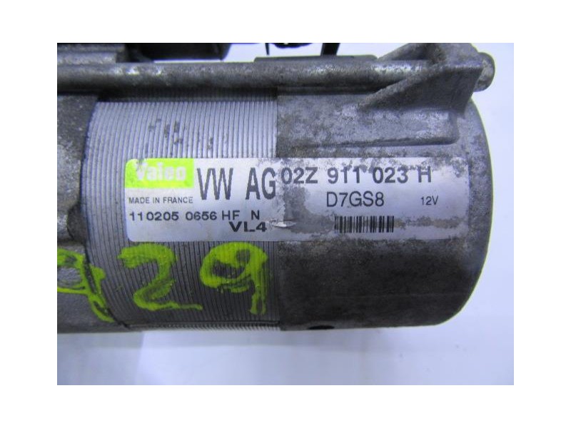 Recambio de motor arranque : seat ibiza : 1.9 tdi (100,61cv) [2005] para seat ibiza 1.9 tdi referencia OEM IAM 02Z911023HVALEO  