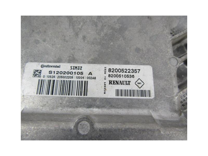 Recambio de centralita : renault clio : 1.1 g (74,78cv) [2010] para renault clio 1.1 g referencia OEM IAM 8200522357  