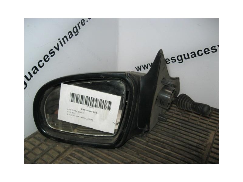 Recambio de retrovisor izq. : opel corsa : 1.5 d-4ecl (50,32cv) [1990] para opel corsa 1.5 d-4ecl referencia OEM IAM MANUAL_NEGR