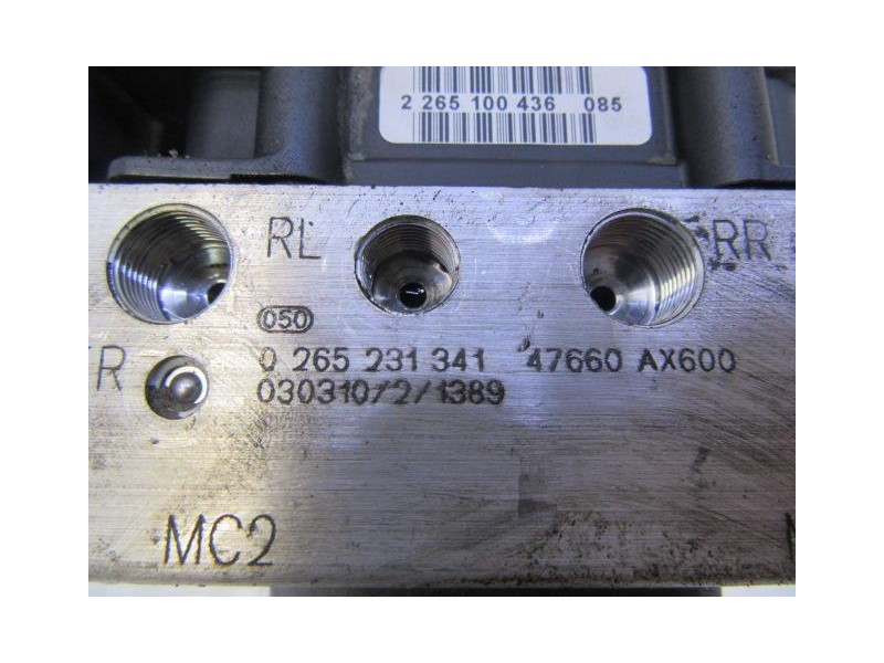 Recambio de abs : nissan micra : 1.5 dci (65,26cv) [2003] para nissan micra 1.5 dci referencia OEM IAM 0265231341  