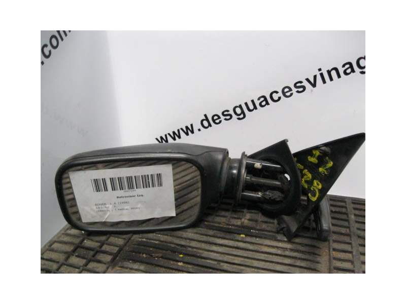 Recambio de retrovisor izquierdo para rover 114 1.6 d- vjz referencia OEM IAM MANUAL NEGRO  