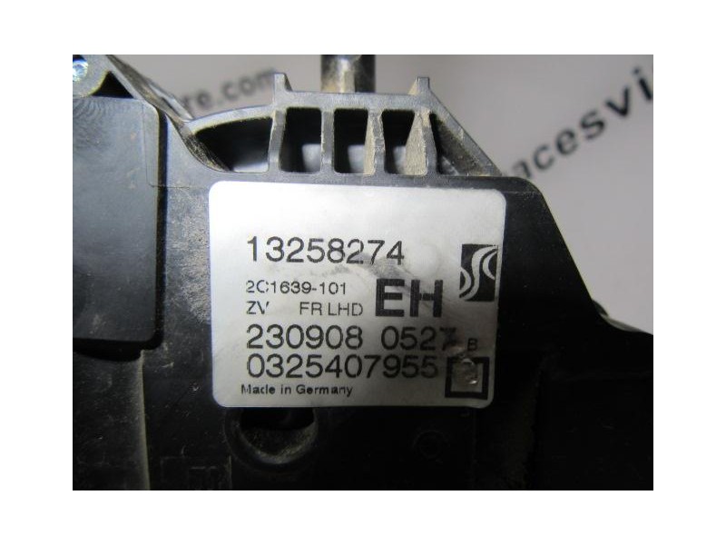 Recambio de cerradura pta. del. dch. : opel corsa : 1.3 td -z13dtj (74,78cv) [2009] para opel corsa 1.3 td -z13dtj referencia OE