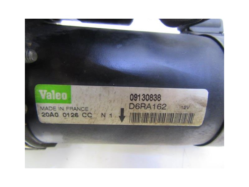 Recambio de motor arranque : opel agila : 1.2 g (74,78cv) [2000] para opel agila 1.2 g referencia OEM IAM D6RA162VALEO  