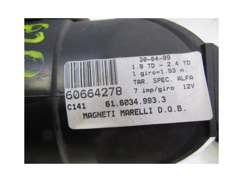 Recambio de cuadro instrumentos : alfa romeo 156 : 1.9 td (104,69cv [1999] para alfa romeo 156 1.9 td (104,69cv referencia OEM I