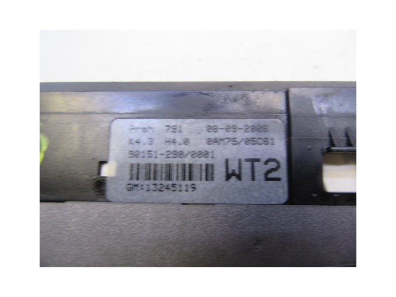 Recambio de mandos calefaccion : opel zafira : 1.9 cdti (119,64cv) [2007] para opel zafira 1.9 cdti referencia OEM IAM 13245119 