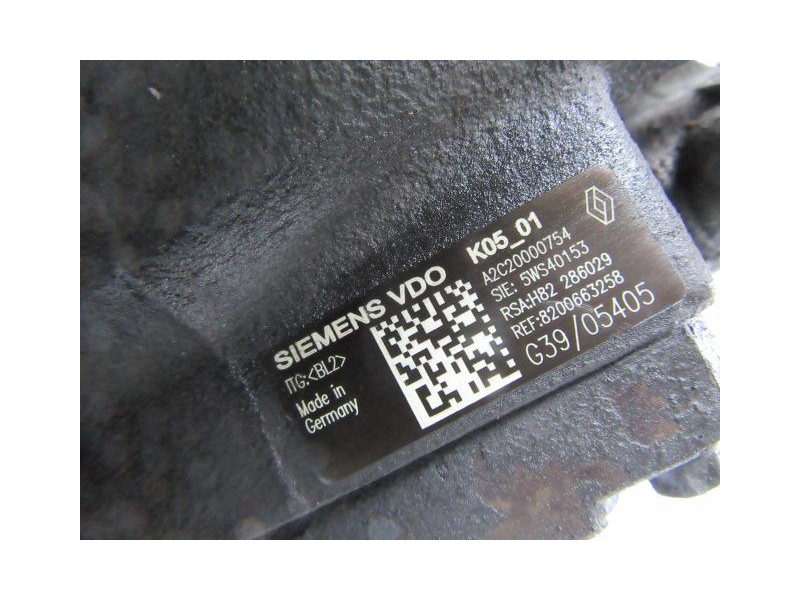 Recambio de bomba inyec. diesel : renault scenic : 1.5 dci (106,05cv) 5p [2007] para renault scenic 1.5 dci referencia OEM IAM 5