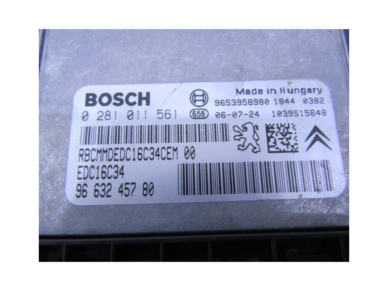 Recambio de centralita : citroen c5 : 1.6 hdi (108,77cv) [2007] para citroen c5 1.6 hdi referencia OEM IAM 0281011561  