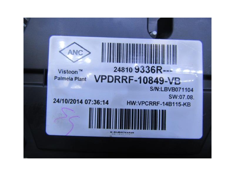 Recambio de cuadro instrumentos : renault captur : 1.5 dci (89,73cv) automatico [2015] para renault captur 1.5 dci automatico re