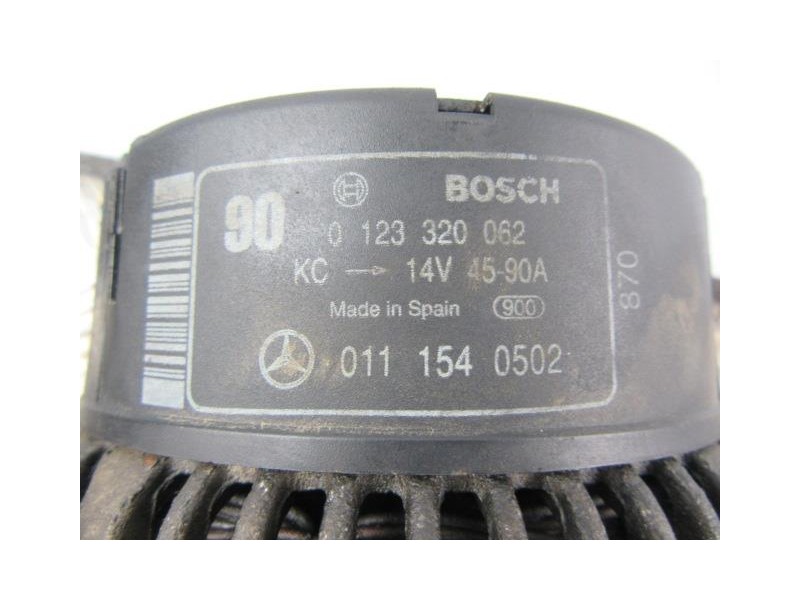 Recambio de alternador : m. benz vito : 2.3 cdi (108) [1999] para m. benz vito 2.3 cdi (108) referencia OEM IAM 0123320082BOSCH9