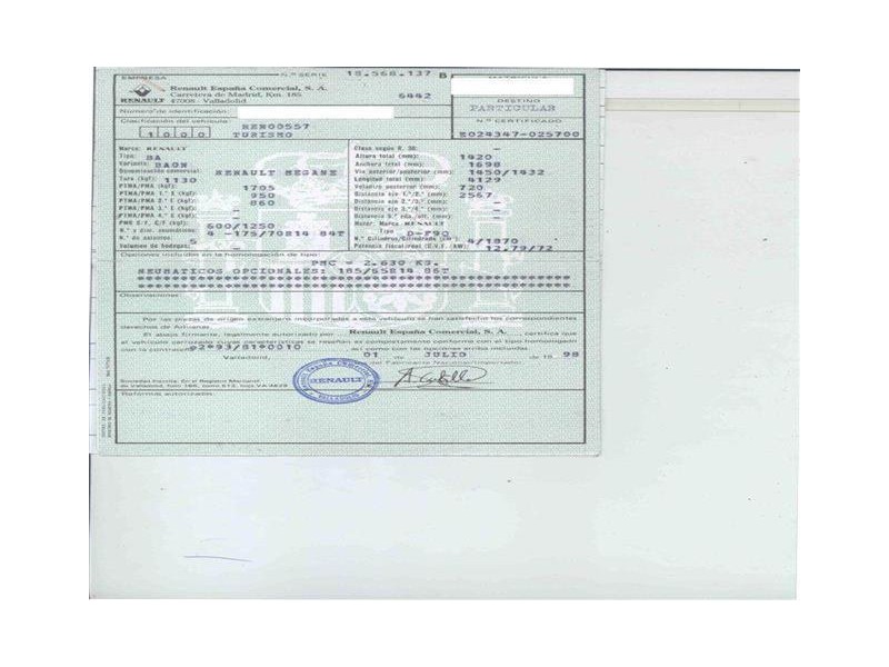 renault megane del año 1998