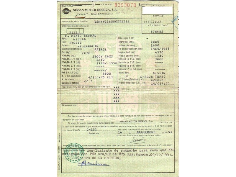 nissan patrol del año 1991