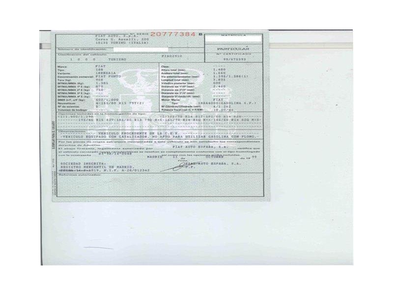 fiat punto del año 2000