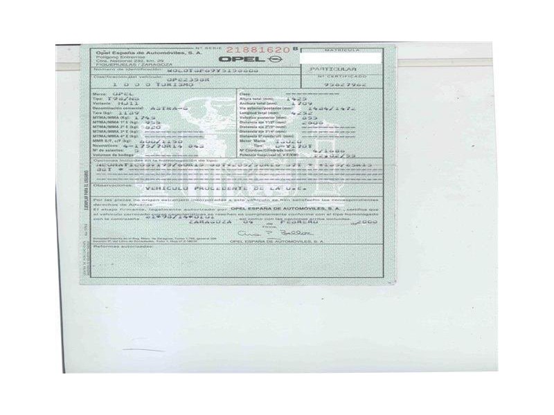 opel astra del año 2000