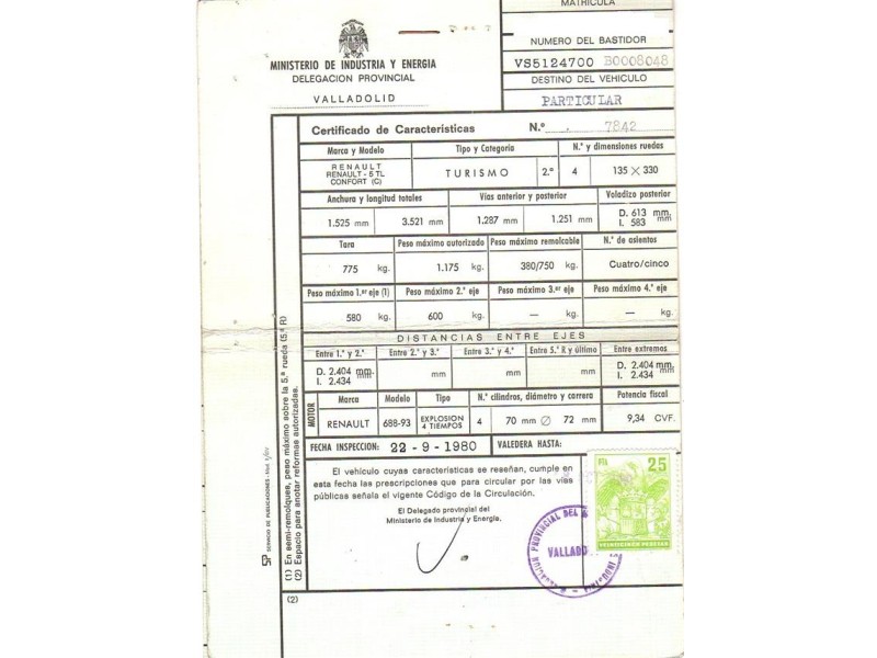 renault  5 del año 1980