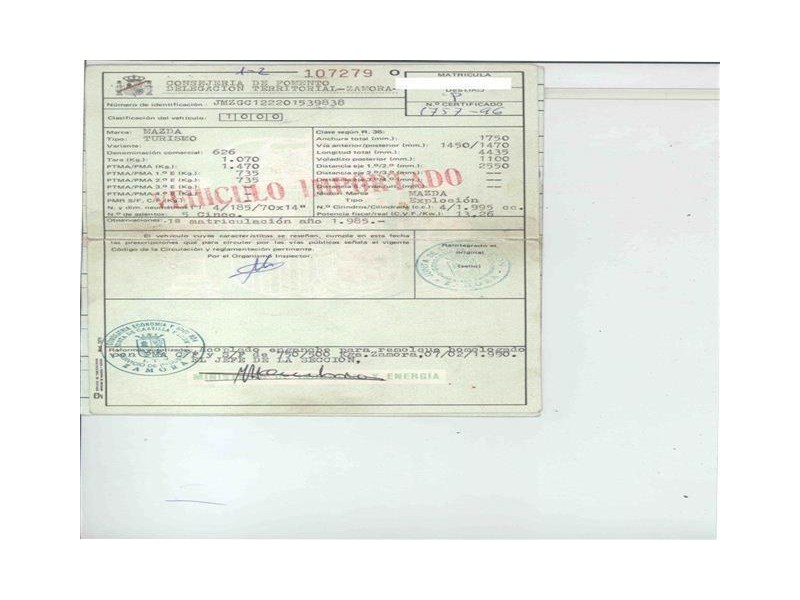 mazda 626 del año 1987