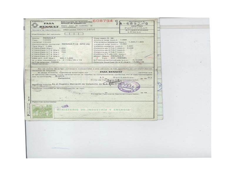 renault 18 del año 1983