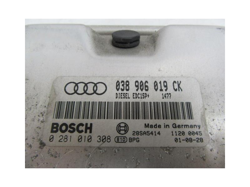 Recambio de centralita : audi a3 : 1.9 tdi -asz (130,56cv) 3p [2001] para audi a3 1.9 tdi -asz referencia OEM IAM 0281010308  