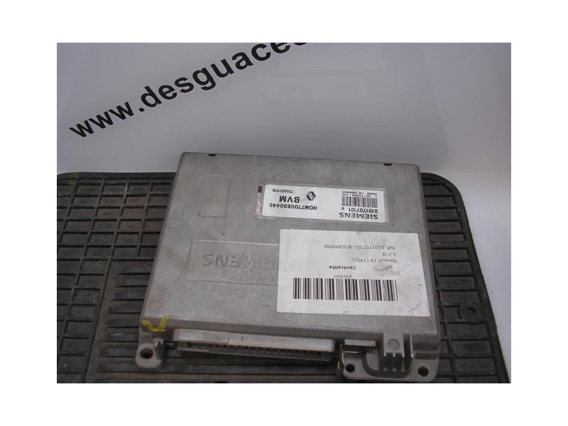 Recambio de centralita : renault 19 : 1.7 ie [1992] para renault 19 1.7 ie referencia OEM IAM S101707101-B-SIEMENS  