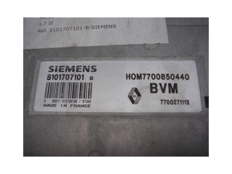 Recambio de centralita : renault 19 : 1.7 ie [1992] para renault 19 1.7 ie referencia OEM IAM S101707101-B-SIEMENS  