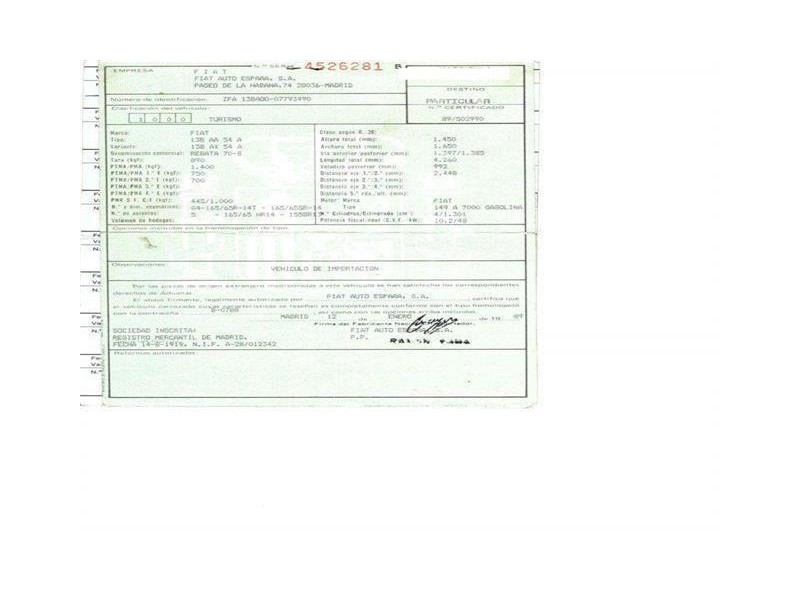 fiat regata del año 1989