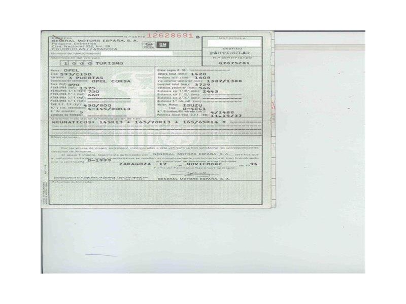 opel corsa del año 1995